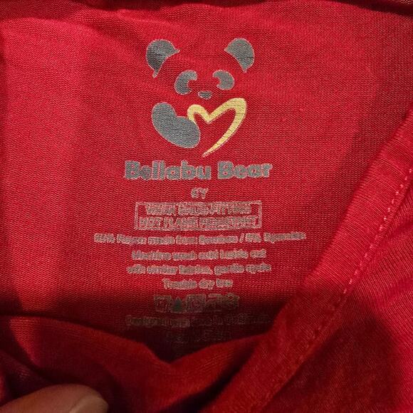 Boy's Bellabu Bear Red Bamboo Blend Long Sleeve Pants Pajamas | Size 6 - Picture 4 of 4